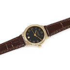 Raymond Weil Geneve 5342 Black / slate grey Dial 18k Gold Plated vintage watch