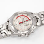 TAG Heuer Link Chronograph CT1118.BA0550 Men's 41mm Oracle Racing Limited Edition chronograph silver dial watch