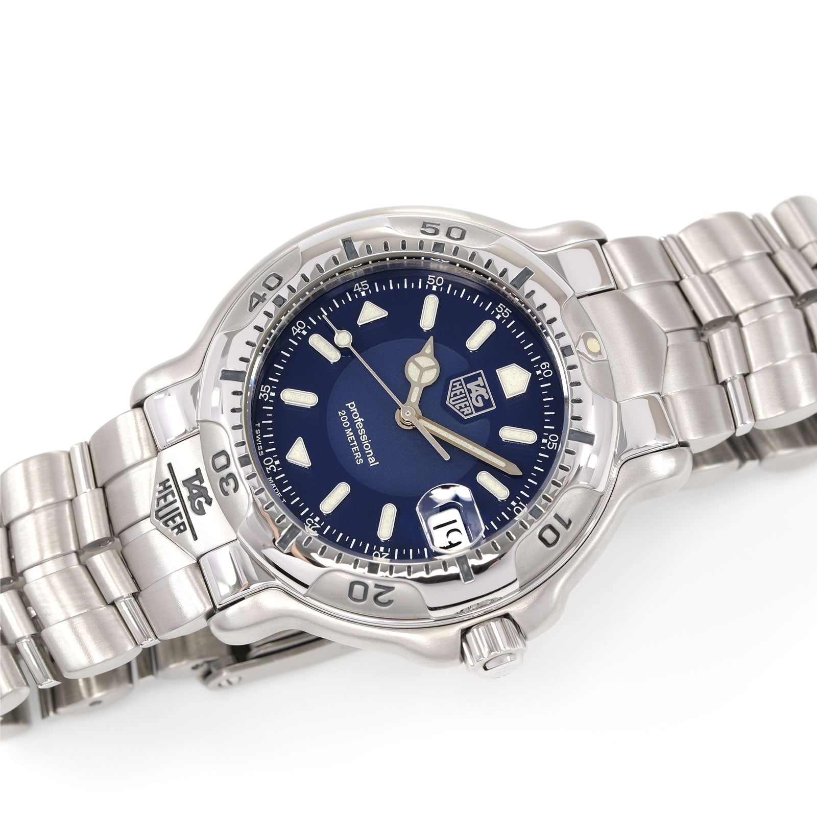 TAG Heuer 6000 Series WH1115-K1 Men's 38mm Royal Blue Dial – SWWatches