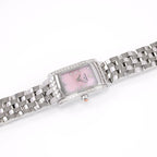 Longines DolceVita Pink Mother of Pearl 42 Diamonds rectangular watch L5.158.0.93.6
