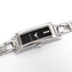 Gucci G-Link 110 Ladies 3 Diamond Black Dial