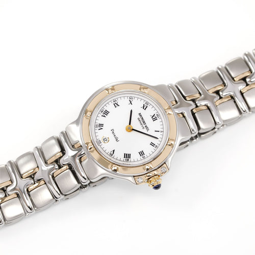 Raymond Weil Parsifal 9988 Ladies White Dial two tone watch