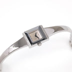 Gucci G-Frame YA128504 Mirror Dial Square Bangle Ladies Watch