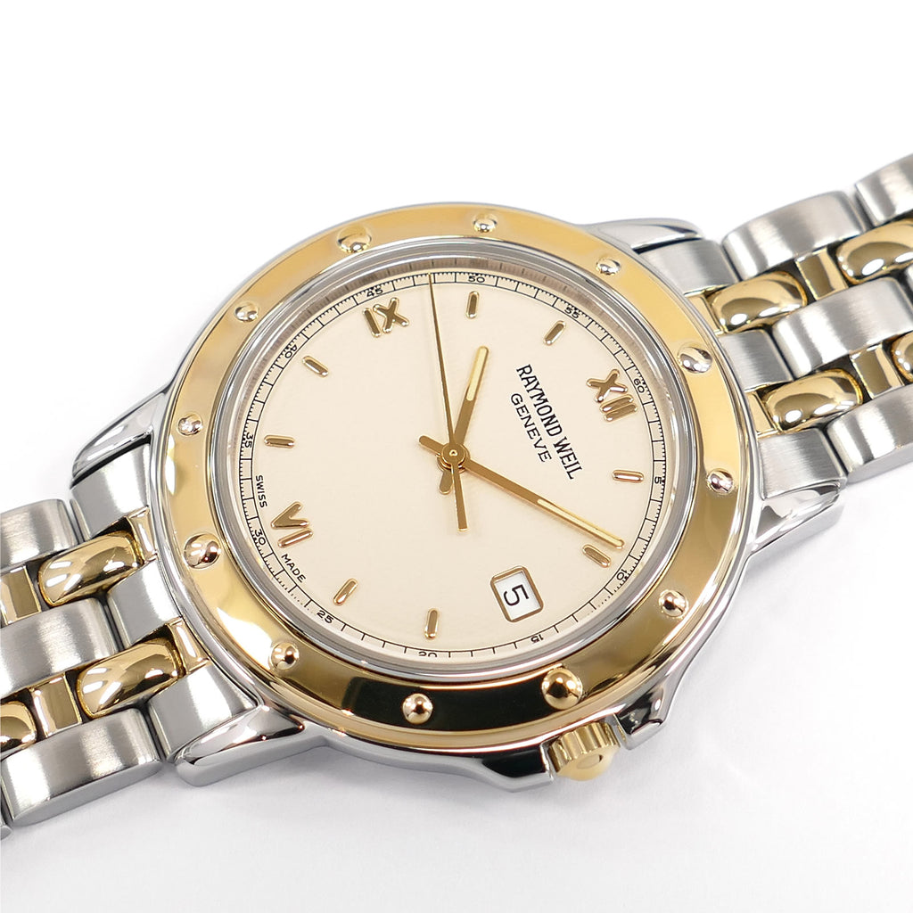 Raymond Weil Tango 5560 Cream Dial with 18k Gold Plated bezel
