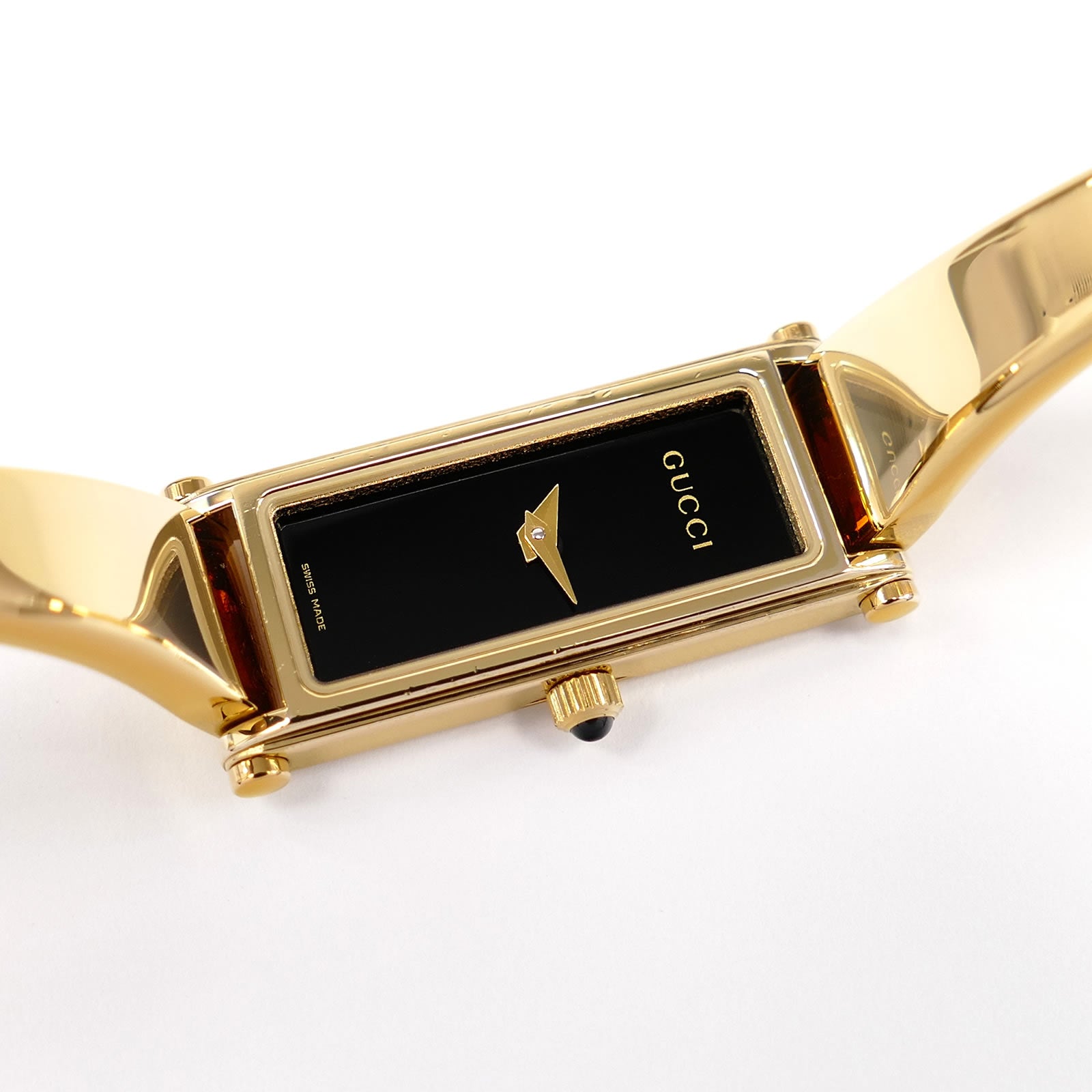 Gucci 1500L Black Dial Rectangular