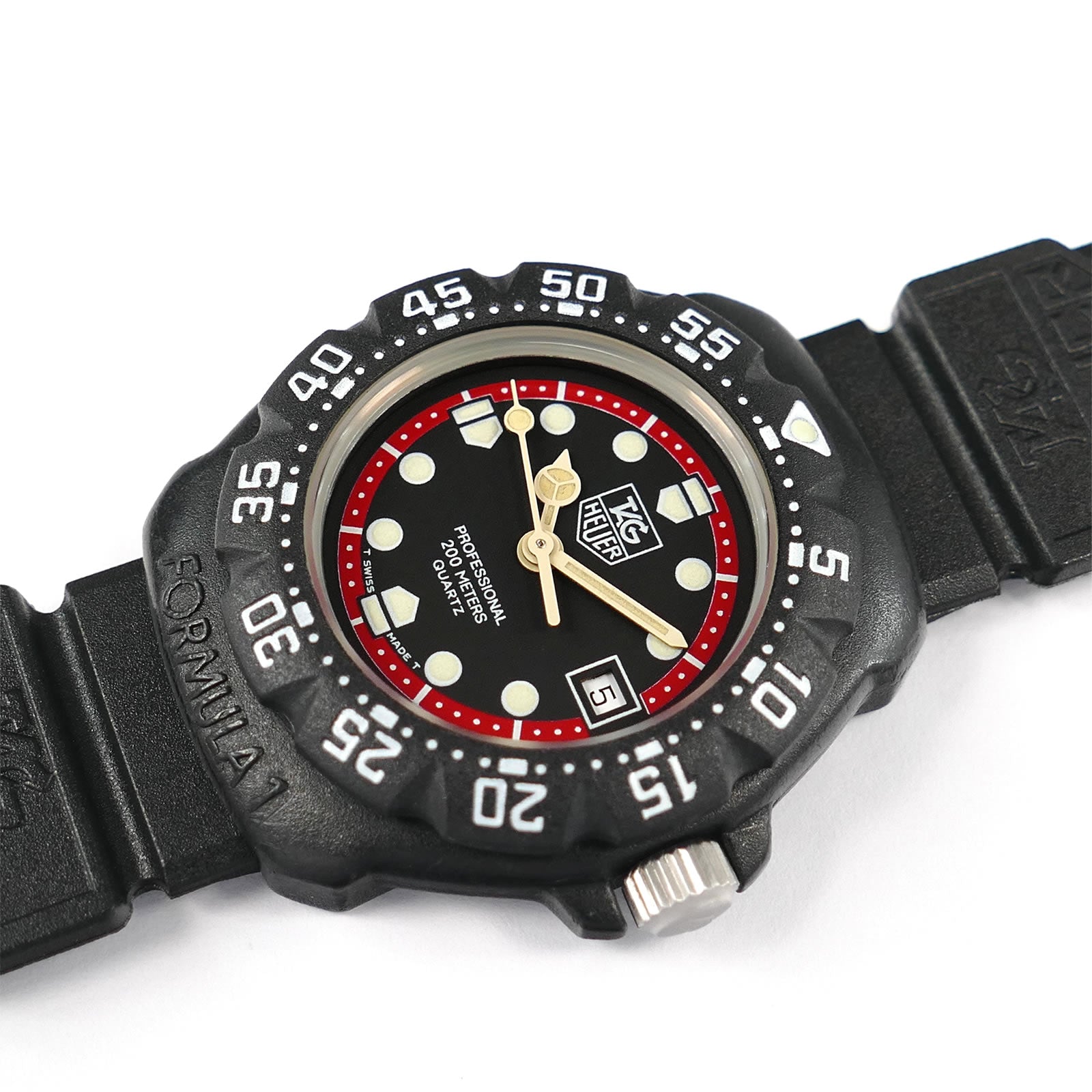 TAG Heuer Formula 1 Black & Red 383.508 New Bezel