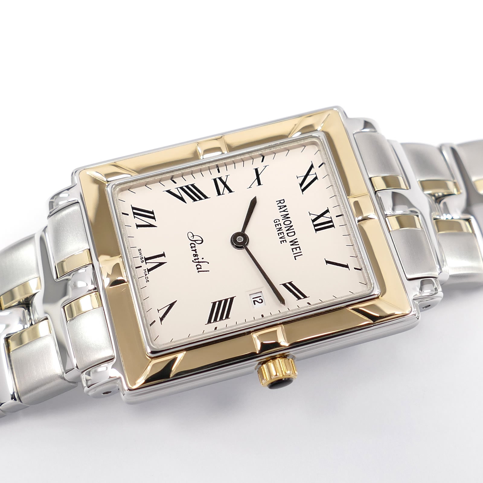 Raymond Weil Parsifal Men's 18k Gold Cream Roman Numeral dial 9330-STG-00800