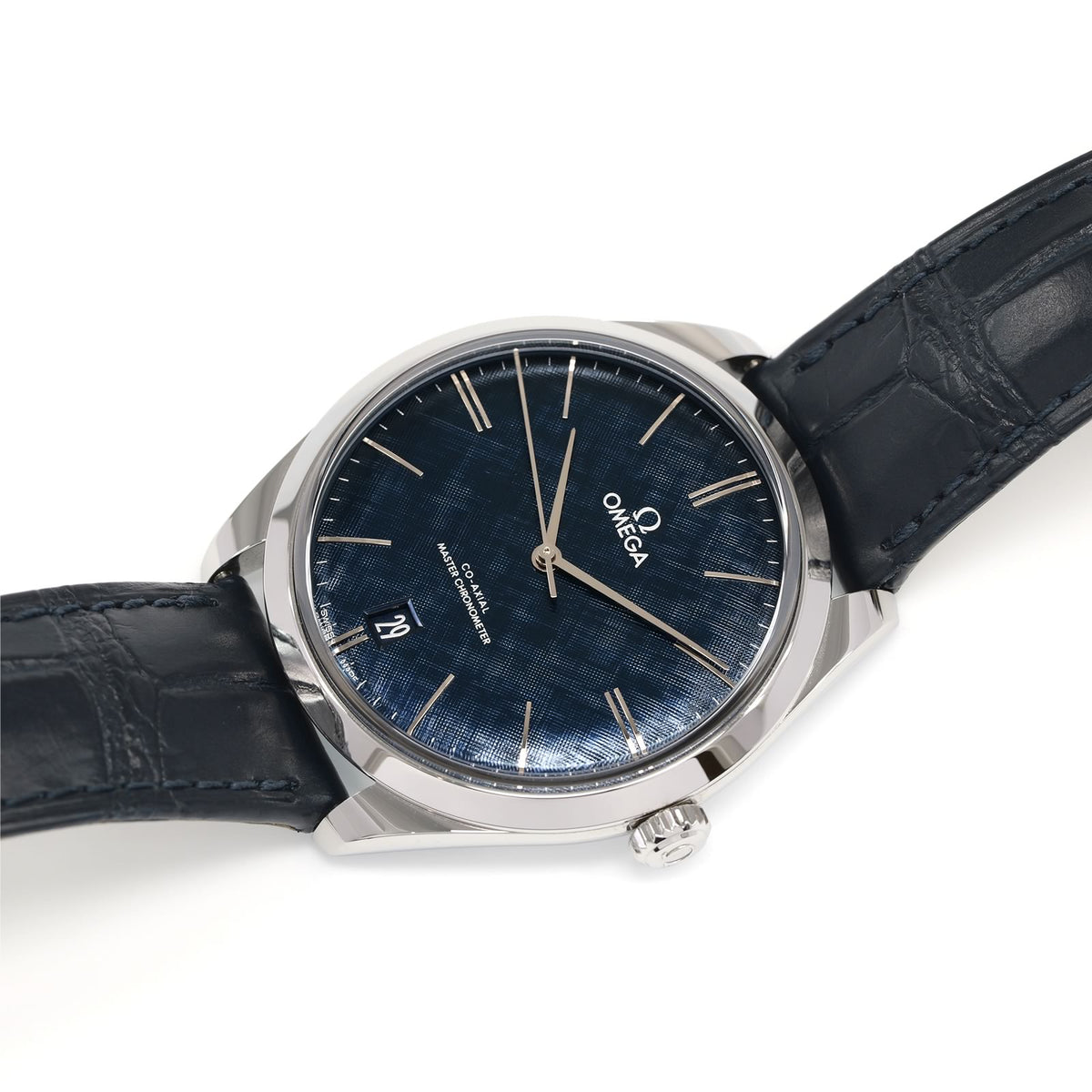 Omega De Ville Trésor 435.13.40.21.03.001 Men's 40mm Master Chronometer blue dial watch