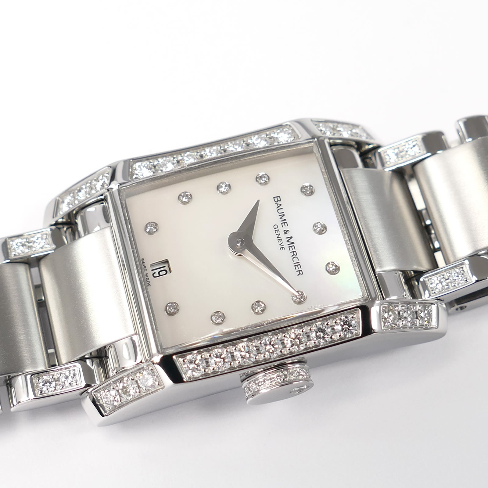 Baume & Mercier Hampton White Mother of Pearl Diamond Markers 65522