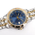 Raymond Weil Tango 5560 Blue Sunburst Dial with 18k Gold Plated bezel
