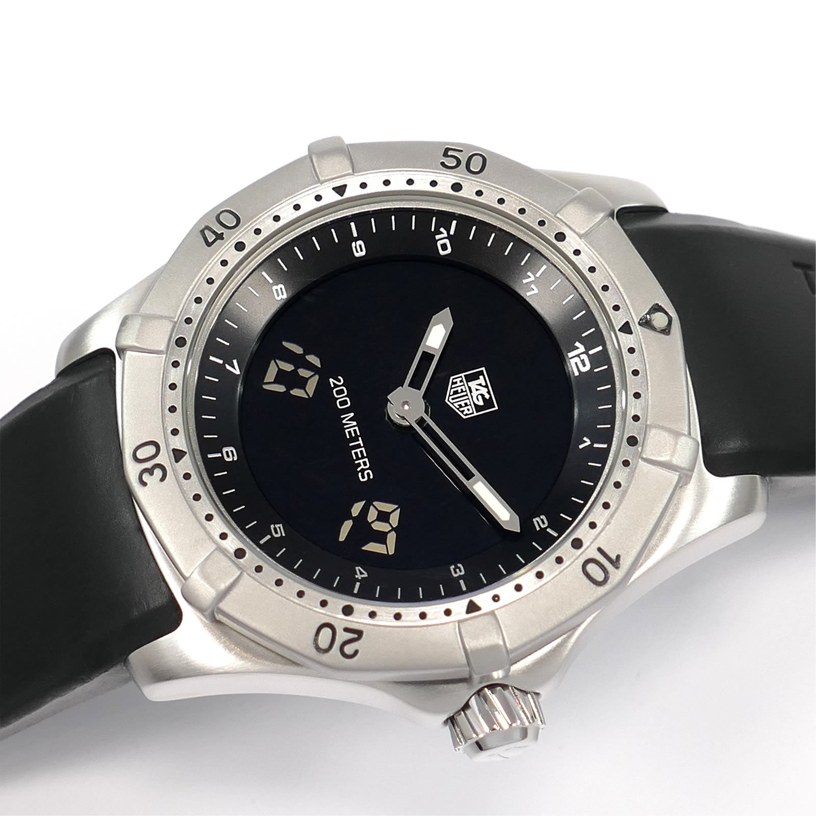 TAG Heuer 2000 Multigraph Black dial with digital functions