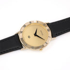 Gucci 3000M Champagne Dial 18k Gold Plated men's watch