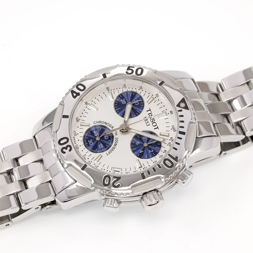 Tissot T-Sport T17.1.486.34 Men's Chronograph Silver and Blue Dial watch