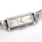 Gucci G-Line 109 Silver Dial with 2 Diamonds