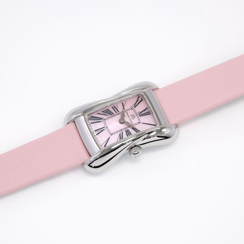 Maurice Lacroix Divina Ladies Pink Mother of Pearl watch on leather strap DV5011-SS001-560