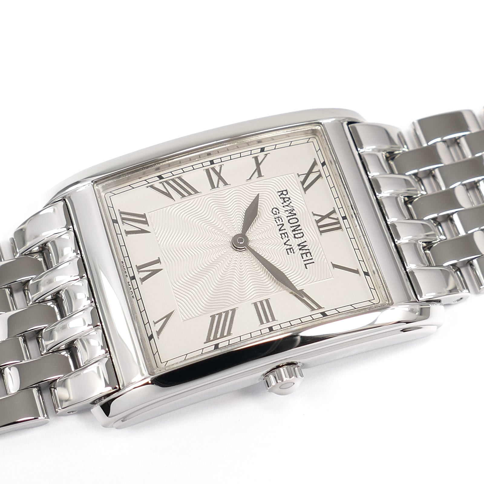 Raymond Weil Don Giovanni Silver Rectangular Roman Numeral Dial 9973/1