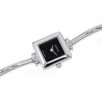 Gucci 1900L Ladies Black Dial Square Watch on Small Bangle