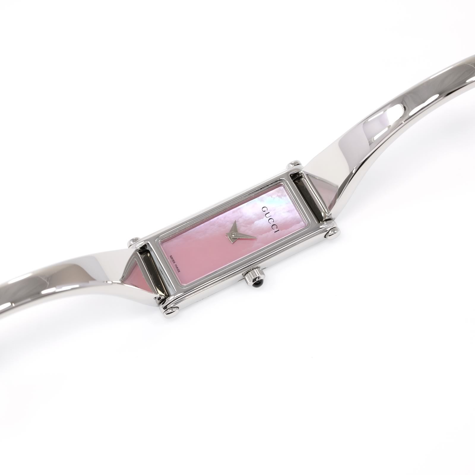 GUCCI レディース  時計 1500L ピンク Gucci 1500L Ladies 12mm Pink Mother of Pearl - Small 15cm Bangle