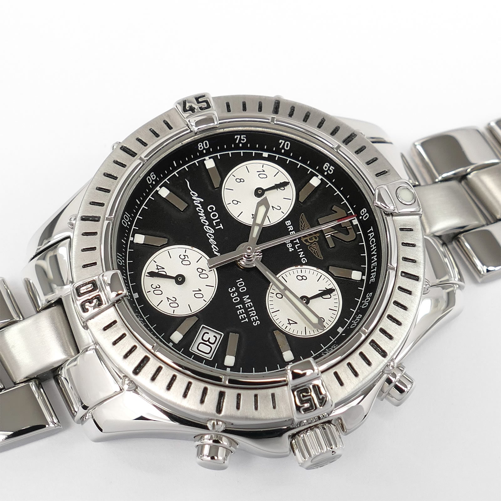 Breitling Colt Chrono Ocean A53350 Black / Silver 38mm – SWWatches