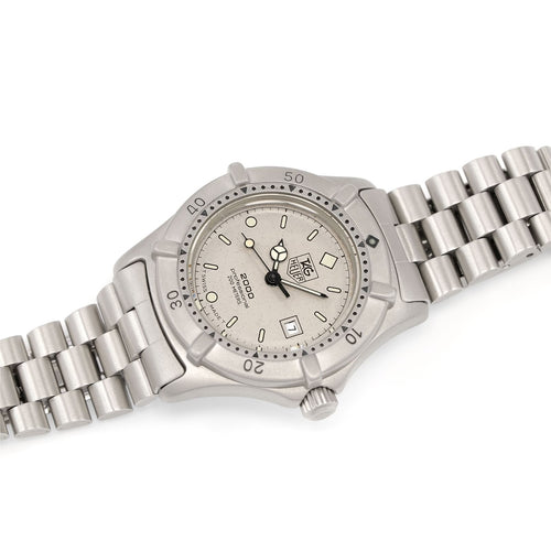 TAG Heuer 2000 Vintage 962.215 Ladies Silver Grey quartz watch