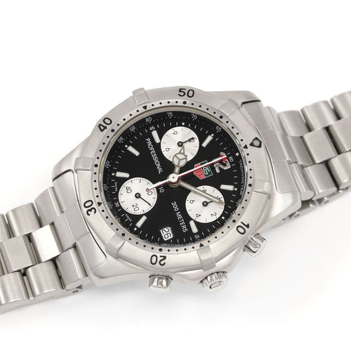 TAG Heuer 2000 Chronograph Black / Silver Dial Men's watch CK1110.BA0331