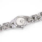 Baume & Mercier Linea 65305 Ladies Silver Guilloche Dial Arabic Numeral Bezel watch