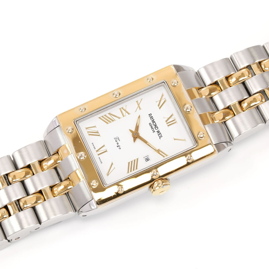 Raymond Weil Tango White Dial 18k Gold Plated watch 5381-STP-00308