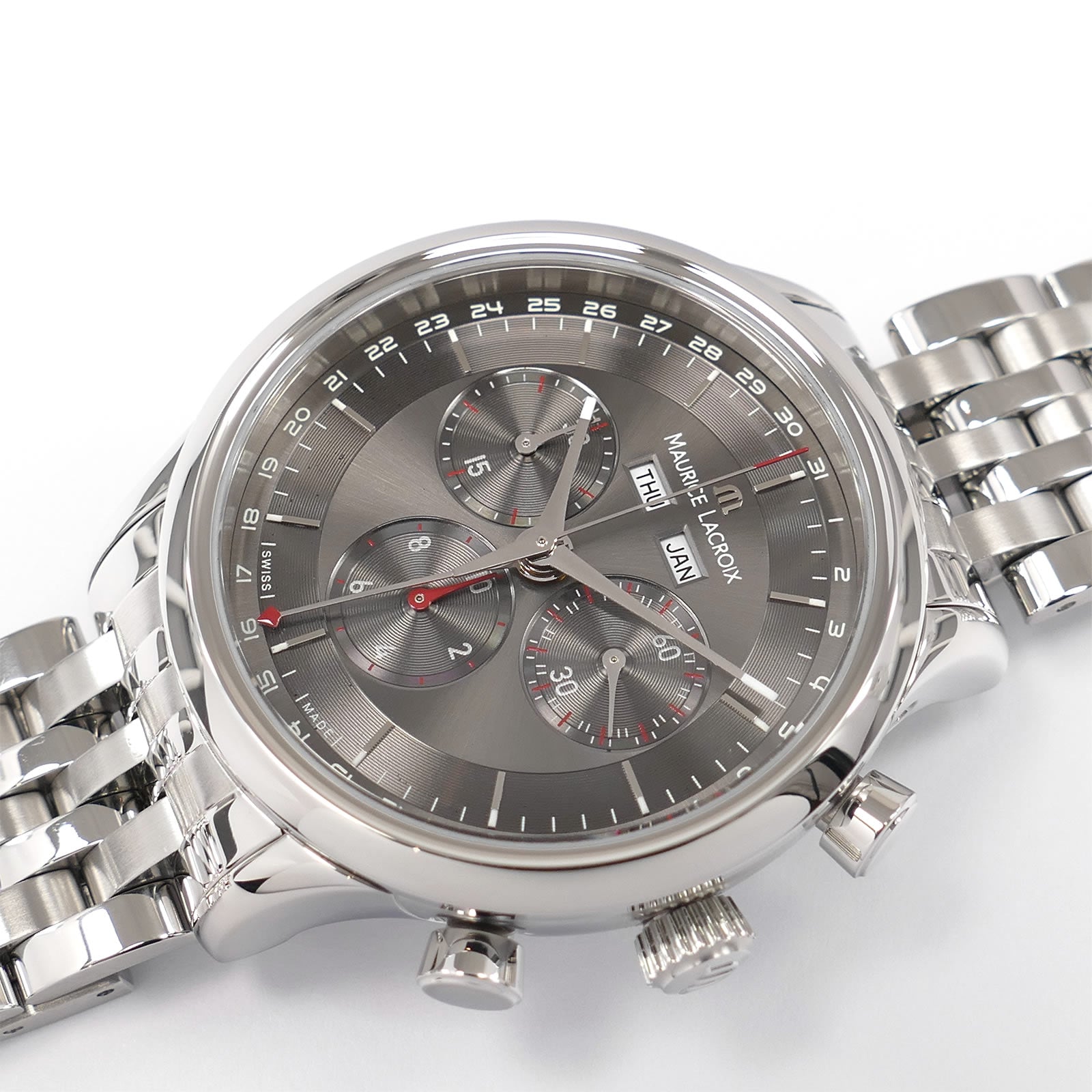 Maurice Lacroix Les Classiques LC1228 Chronograph Grey Dial