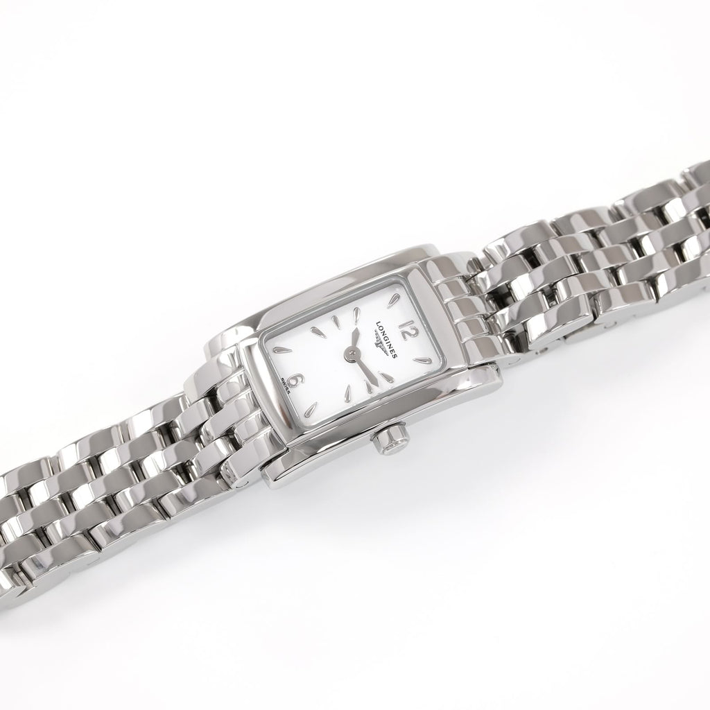Longines DolceVita White Rectangular Dial ladies watch L5.158.4.16.6