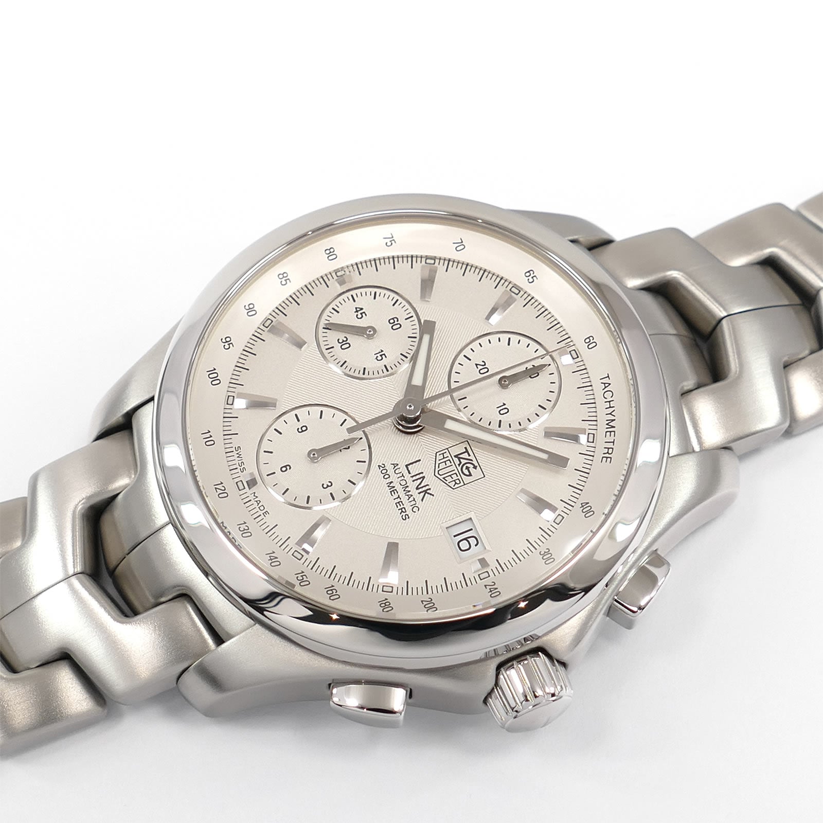 TAG Heuer Link Chronograph CJF2111 Silver dial