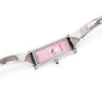 Gucci 1500L Pink Mother of Pearl Rectangular Dial on Bangle