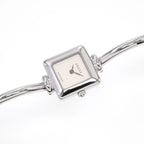 Gucci 1900L Silver Dial Square ladies bangle Watch