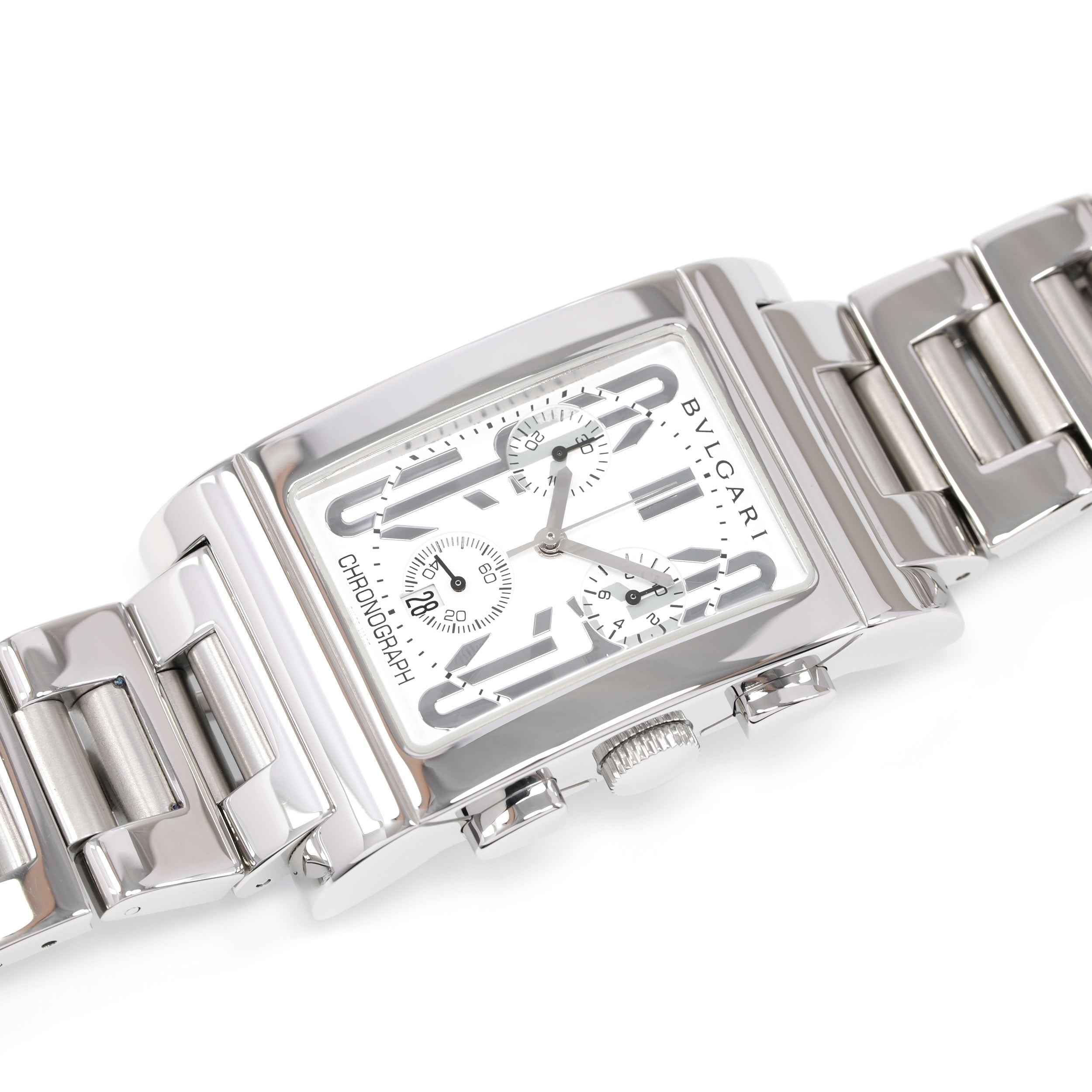 Bulgari Rettangolo RTC 49 S White Dial Rectangular watch