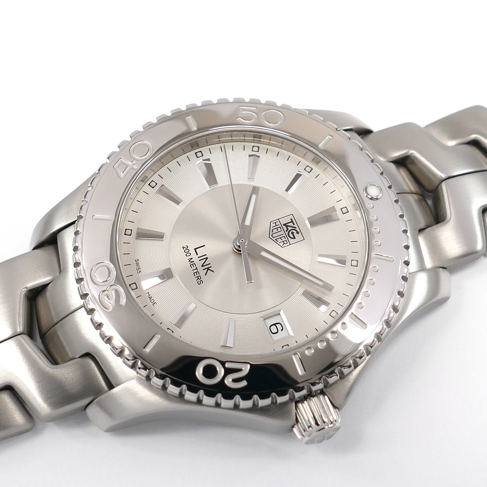 TAG Heuer Link WJ1111-0 Silver Dial Full Size 39mm Quartz Date