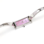 Gucci 1500L Pink Mother of Pearl Rectangular Bangle Ladies Watch