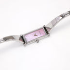 Gucci 1500L Ladies Pink Mother of Pearl Bangle Watch Rectangular