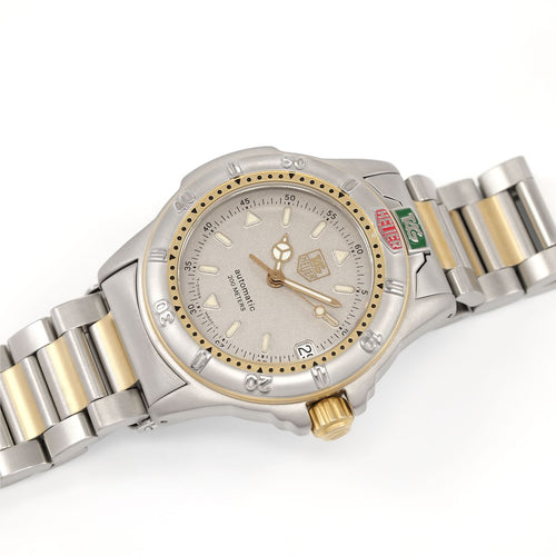 TAG Heuer 4000 Automatic Grey Dial Two Tone Mid Size WF2221-K watch