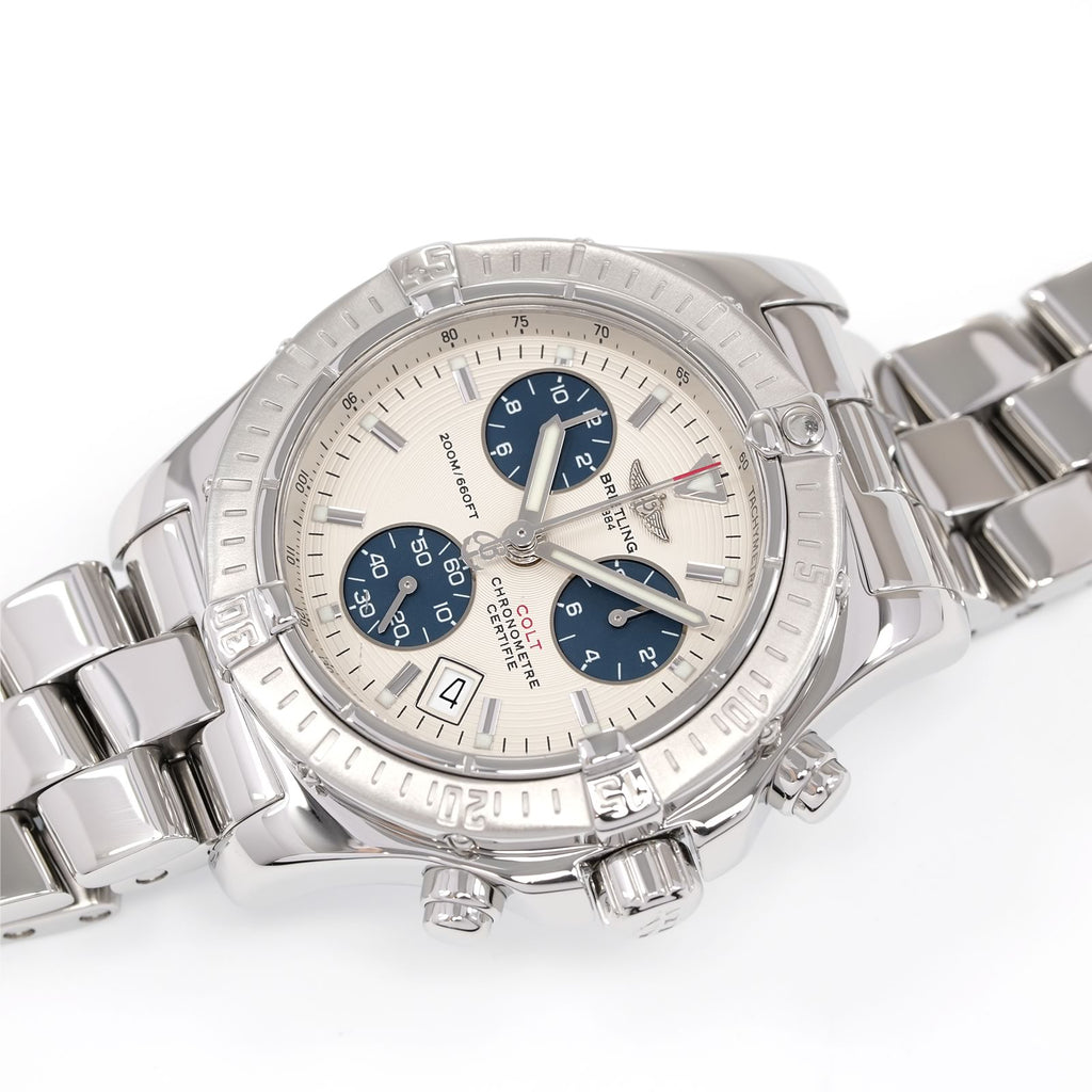 Breitling Colt Chrono A73380 Silver / Blue dial