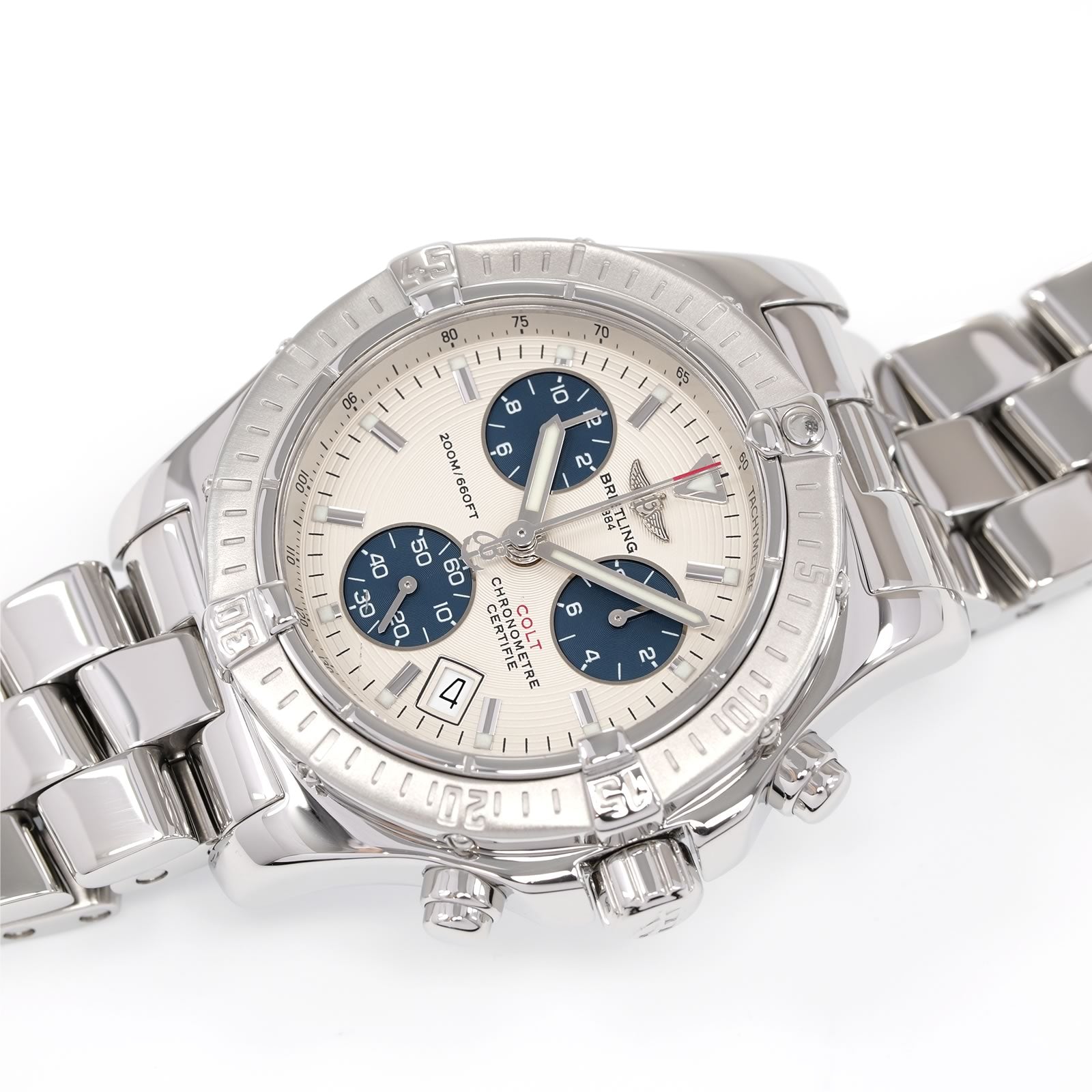 Breitling Colt Chrono A73380 Silver / Blue dial