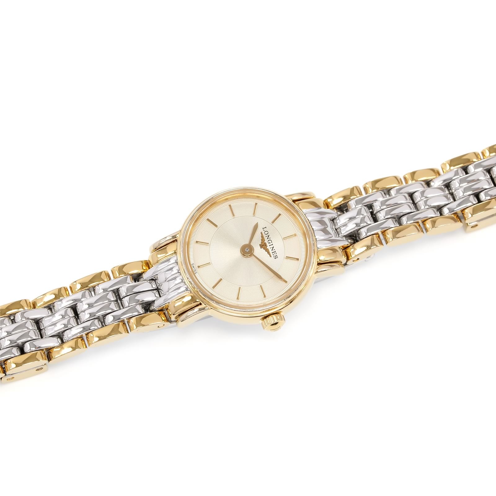 Longines Présence Ladies watch Champagne Dial part gold L4.219.2.42.7