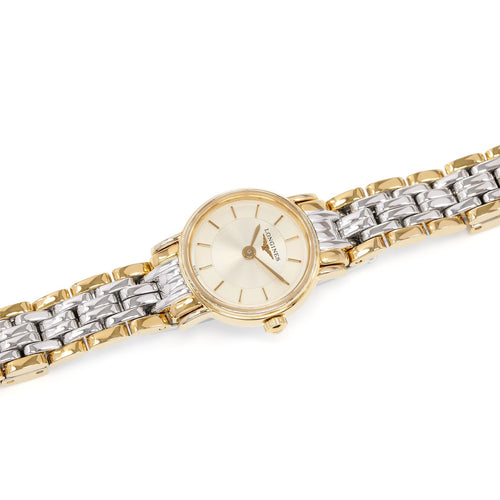 Longines Présence Ladies watch Champagne Dial part gold L4.219.2.42.7