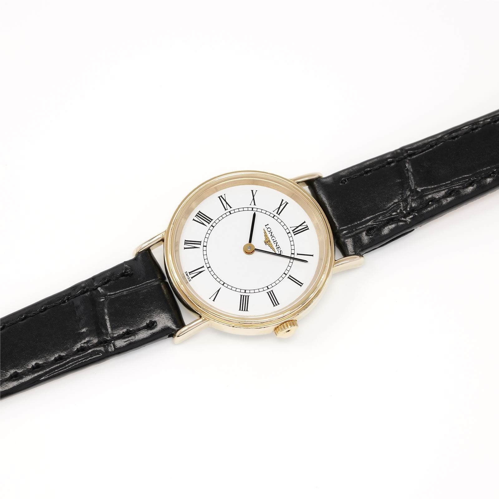 Longines Présence L4.137.2 White Dial 18k Gold Plated