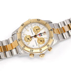 TAG Heuer 2000 Chronograph White dial with 18k Gold Plating Men's watch CK1121.BB0328
