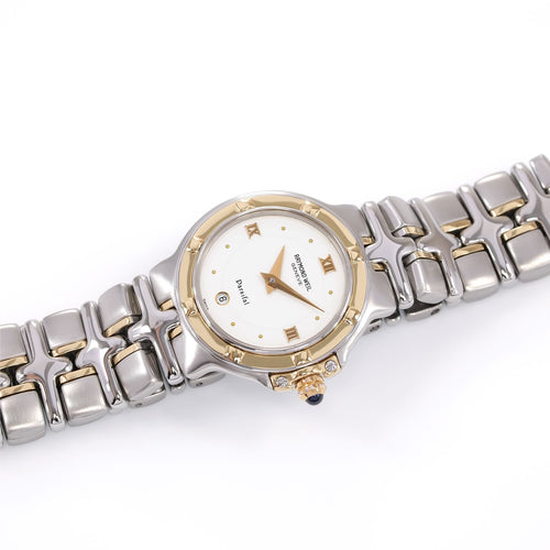 Raymond Weil Parsifal 9990 Ladies White Dial Two Tone watch