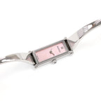Gucci 1500L Pink Mother of Pearl Rectangular bangle watch