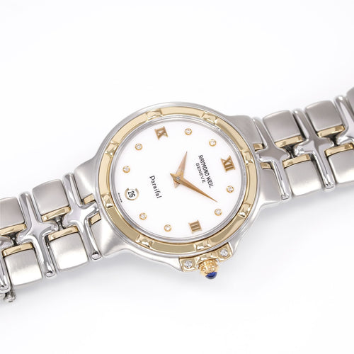 Raymond Weil Parsifal White Dial Diamonds & 18k Gold 9190-STG-00395 men's watch