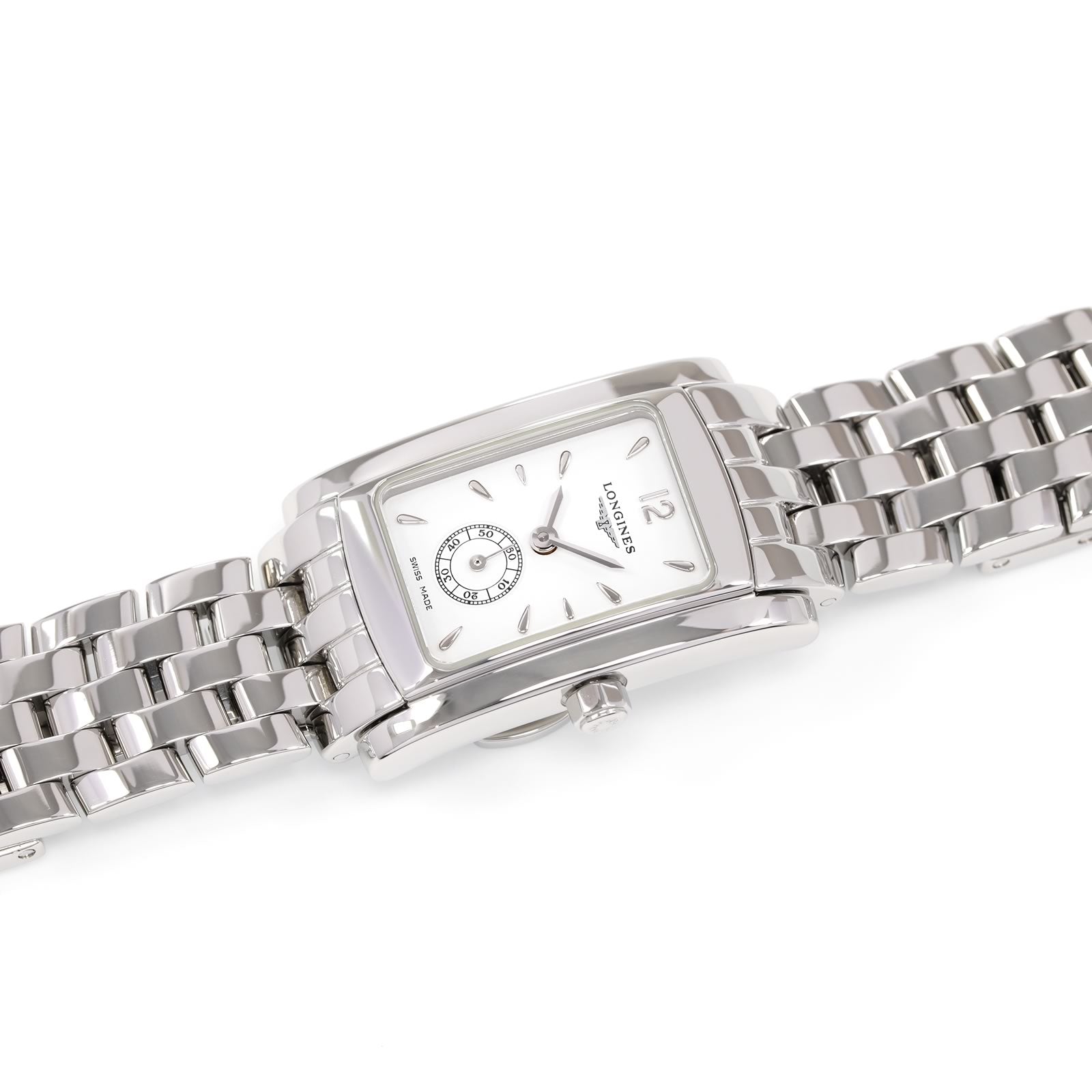 Longines DolceVita White Dial Rectangular ladies watch L5.155.4.16.6