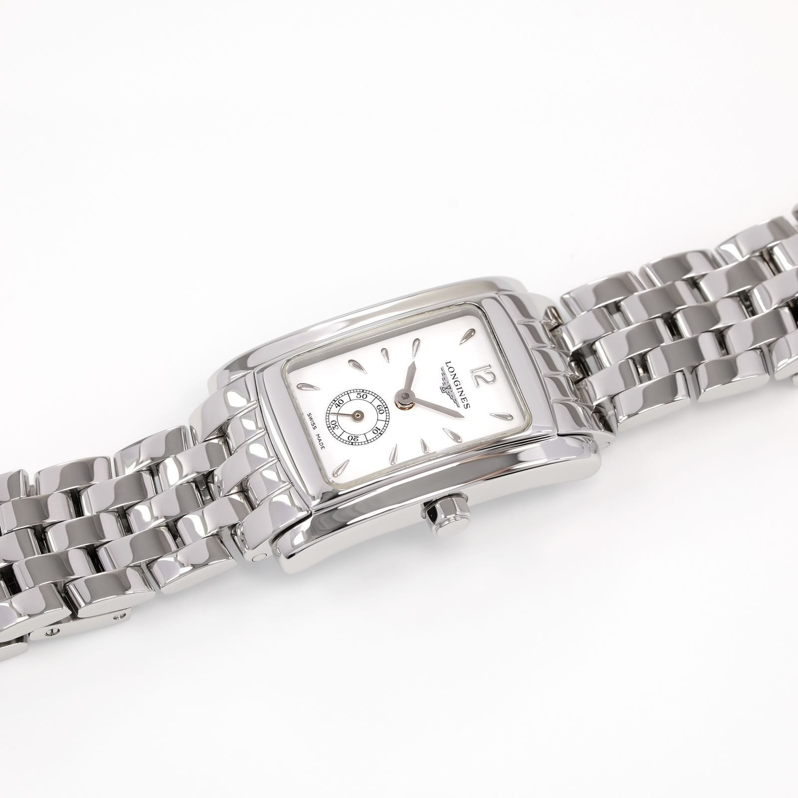 Longines DolceVita Ladies White Dial Rectangular watch L5.155.4.16.6