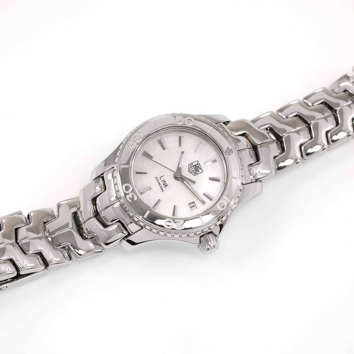 TAG Heuer Link Ladies White Mother of Pearl Dial watch WJ1313.BA0572