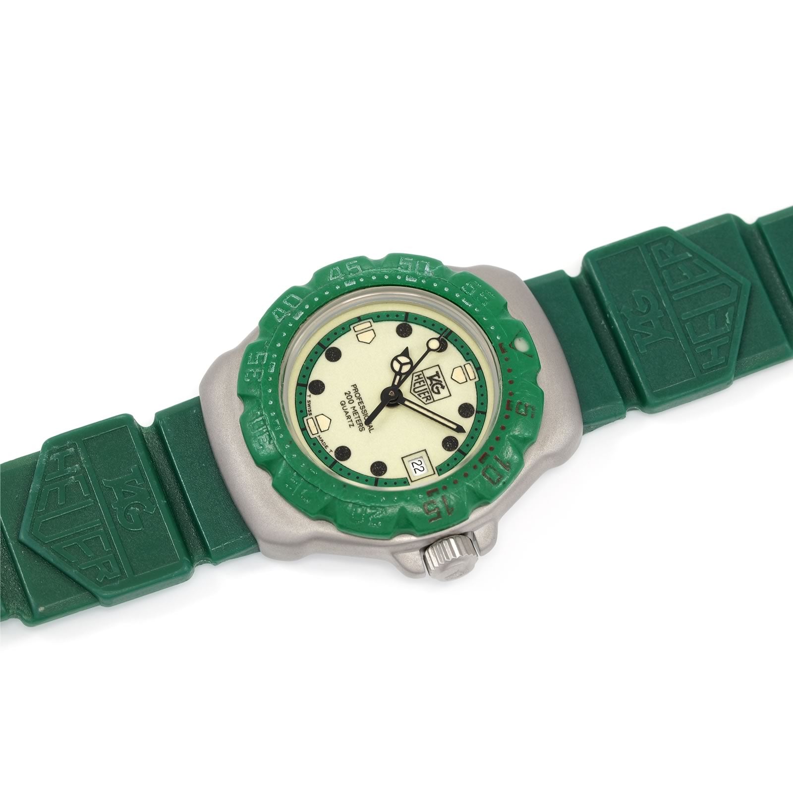 TAG Heuer Formula 1 WA1412 Luminous Dial Green Accents on strap
